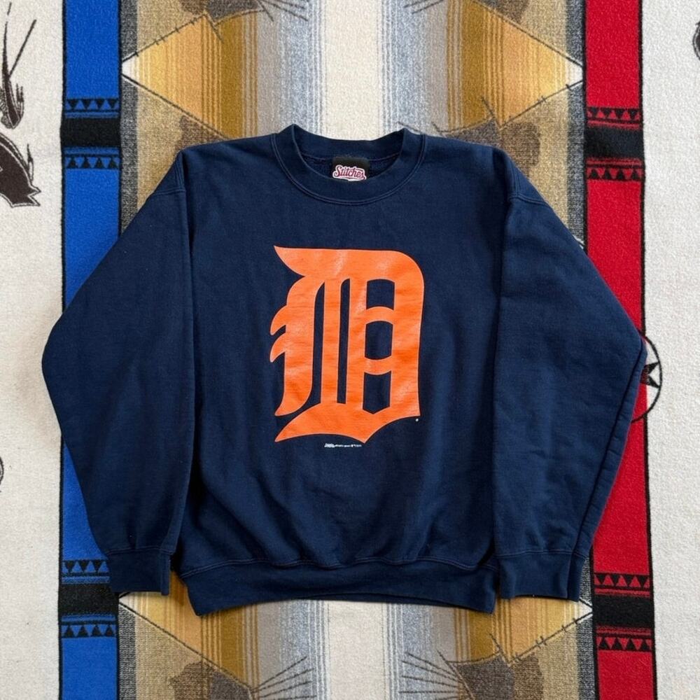 Vintage Detroit Tigers Baseball Crewneck Sweatshirt Size Medium MLB